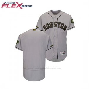 Camiseta Beisbol Hombre Astros 2018 Dia de los Caidos Flex Base Gris