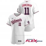 Camiseta Beisbol Hombre Washington Nationals Ryan Zimmerman Autentico 2020 Alternato Blanco