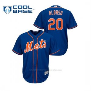 Camiseta Beisbol Hombre New York Mets Pete Alonso Cool Base Majestic Alternato Azul