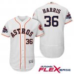 Camiseta Beisbol Hombre Houston Astros 2017 World Series Campeones Will Harris Blanco Flex Base