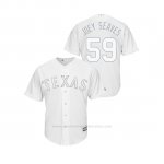 Camiseta Beisbol Hombre Texas Rangers Brett Martin 2019 Players Weekend Replica Blanco