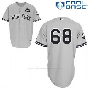 Camiseta Beisbol Hombre New York Yankees Dellin Betances 68 Gris Gms The Boss Cool Base