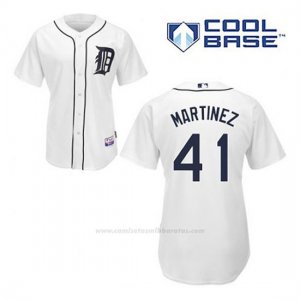 Camiseta Beisbol Hombre Detroit Tigers Victor Martinez 41 Blanco 1ª Cool Base