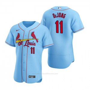 Camiseta Beisbol Hombre St. Louis Cardinals Paul Dejong Autentico 2020 Alterno Azul