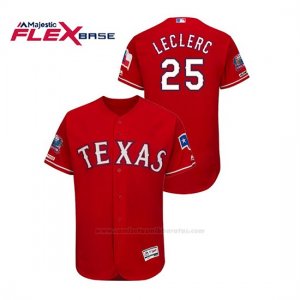 Camiseta Beisbol Hombre Texas Rangers Jose Leclerc 150th Aniversario Patch Final Season Stadium Patch Rojo