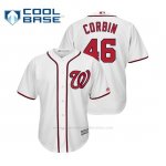 Camiseta Beisbol Hombre Washington Nationals Patrick Corbin Cool Base Majestic Home Blanco