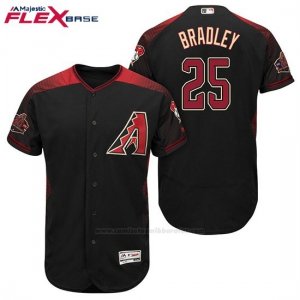 Camiseta Beisbol Hombre Arizona Diamondbacks 25 Archie Bradley Negro Rojo Alterno 20 Aniversario Flex Base