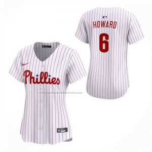 Camiseta Beisbol Mujer Philadelphia Phillies Ryan Howard Limited Blanco