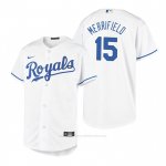 Camiseta Beisbol Nino Kansas City Royals Whit Merrifield Replica Primera Blanco