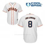 Camiseta Beisbol Hombre Houston Astros Jed Lowrie 8 Blanco 1ª Cool Base