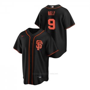 Camiseta Beisbol Hombre San Francisco Giants Brandon Belt Replica Alterno Negro