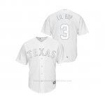 Camiseta Beisbol Hombre Texas Rangers Delino Deshields 2019 Players Weekend Replica Blanco