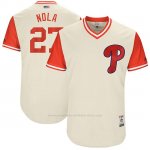 Camiseta Beisbol Hombre Philadelphia Phillies 2017 Little League World Series Aaron Nola Tan