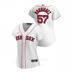 Camiseta Beisbol Mujer Boston Red Sox Eduardo Rodriguez 2020 Replica Primera Blanco