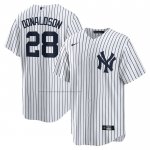 Camiseta Beisbol Hombre New York Yankees Josh Donaldson Primera Replica Blanco