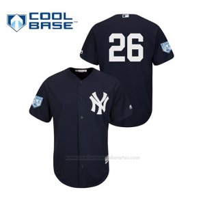 Camiseta Beisbol Hombre New York Yankees Dj Lemahieu 2019 Entrenamiento de Primavera Cool Base Azul