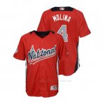 Camiseta Beisbol Nino All Star Game Yadier Molina 2018 1ª Run Derby National League Rojo