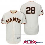 Camiseta Beisbol Hombre San Francisco Giants Buster Posey Ivory 1ª 60th Season Flex Base