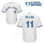 Camiseta Beisbol Hombre Toronto Blue Jays Kevin Pillar 11 Blanco 1ª Cool Base