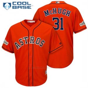 Camiseta Beisbol Hombre Houston Astros 2017 Postemporada Collin Mchugh Naranja Cool Base