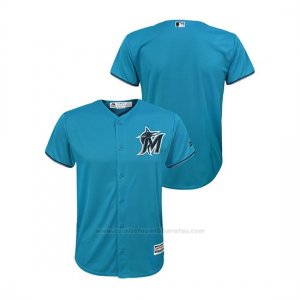 Camiseta Beisbol Nino Miami Marlins Cool Base Alternato Azul