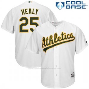 Camiseta Beisbol Hombre Oakland Athletics Ryon Healy Blanco Cool Base