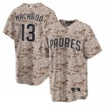 Camiseta Beisbol Hombre San Diego Padres Manny Machado USMC Alterno Replica Camuflaje