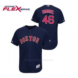 Camiseta Beisbol Hombre Boston Red Sox Craig Kimbrel 150th Aniversario Patch Autentico Flex Base Azul