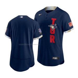 Camiseta Beisbol Hombre Toronto Blue Jays 2021 All Star Autentico Azul