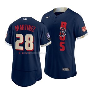 Camiseta Beisbol Hombre Boston Red Sox J.d. Martinez 2021 All Star Autentico Azul