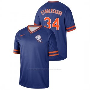 Camiseta Beisbol Hombre New York Mets Noah Syndergaard Cooperstown Collection Legend Azul