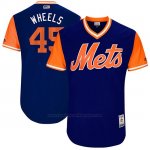 Camiseta Beisbol Hombre New York Mets 2017 Little League World Series Zack Wheeler Royal