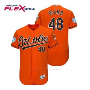 Camiseta Beisbol Hombre Baltimore Orioles Richard Bleier Flex Base Entrenamiento de Primavera 2019 Naranja