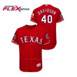 Camiseta Beisbol Hombre Texas Rangers Matt Davidson 150th Aniversario Patch Final Season Stadium Patch Rojo