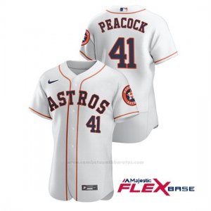 Camiseta Beisbol Hombre Houston Astros Brad Peacock Autentico Nike Blanco