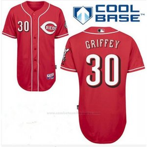 Camiseta Beisbol Hombre Cincinnati Reds Ken Griffey 30 Autentico Coleccion Scarlet Cool Base Jugador