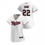 Camiseta Beisbol Mujer Minnesota Twins Miguel Sano 2020 Replica Primera Blanco