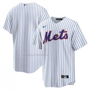 Camiseta Beisbol Hombre New York Mets Primera Replica Big & Tall Blanco