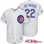 Camiseta Beisbol Hombre Chicago Cubs 2017 Postemporada 22 Jason Heyward Blanco Flex Base