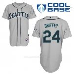 Camiseta Beisbol Hombre Seattle Mariners Ken Griffey 24 Gris Cool Base