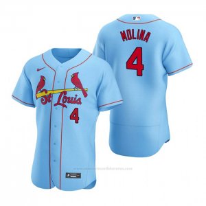 Camiseta Beisbol Hombre St. Louis Cardinals Yadier Molina Autentico 2020 Alterno Azul
