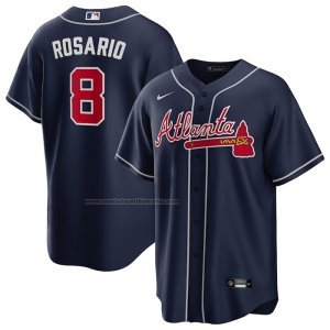 Camiseta Beisbol Hombre Atlanta Braves Eddie Rosario Alterno Replica Azul