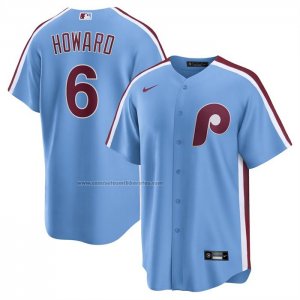 Camiseta Beisbol Hombre Philadelphia Phillies Ryan Howard Replica Azul