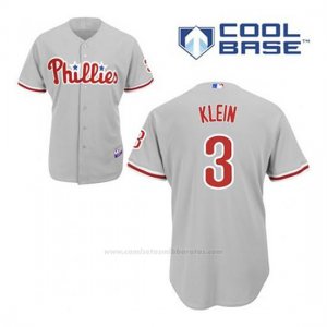 Camiseta Beisbol Hombre Philadelphia Phillies Chuck Klein 3 Gris Cool Base