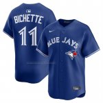 Camiseta Beisbol Hombre Toronto Blue Jays Bo Bichette Alterno Limited Azul Camiseta Beisbol Hombre Toronto Blue Jays Bo Bichette Alterno Limited Azul