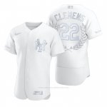 Camiseta Beisbol Hombre New York Yankees Roger Clemens Award Collection AL Cy Young Blanco