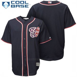 Camiseta Beisbol Hombre Washington Nationals Stars Stripes Cool Base Azul