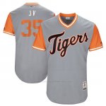 Camiseta Beisbol Hombre Detroit Tigers 2017 Little League World Series Justin Verlander Gris