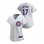 Camiseta Beisbol Mujer Chicago Cubs Kris Bryant 2020 Replica Primera Blanco