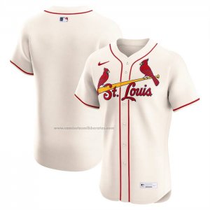 Camiseta Beisbol Hombre St. Louis Cardinals Alterno Elite Crema